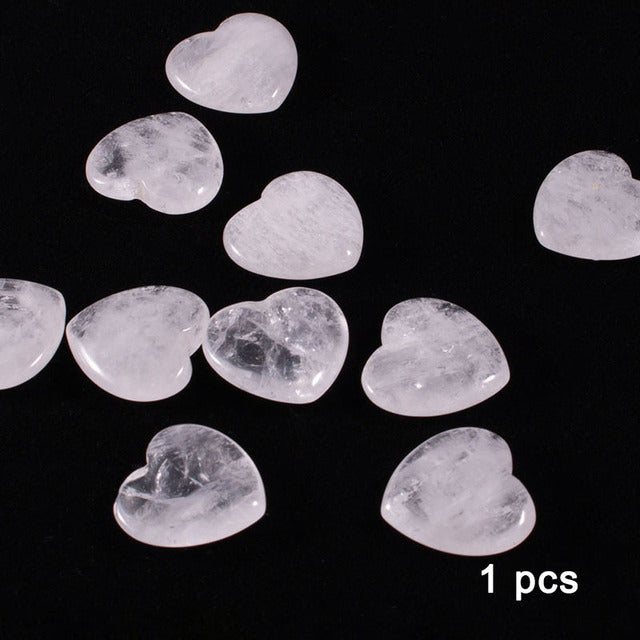 Carved Heart Polished Crystal