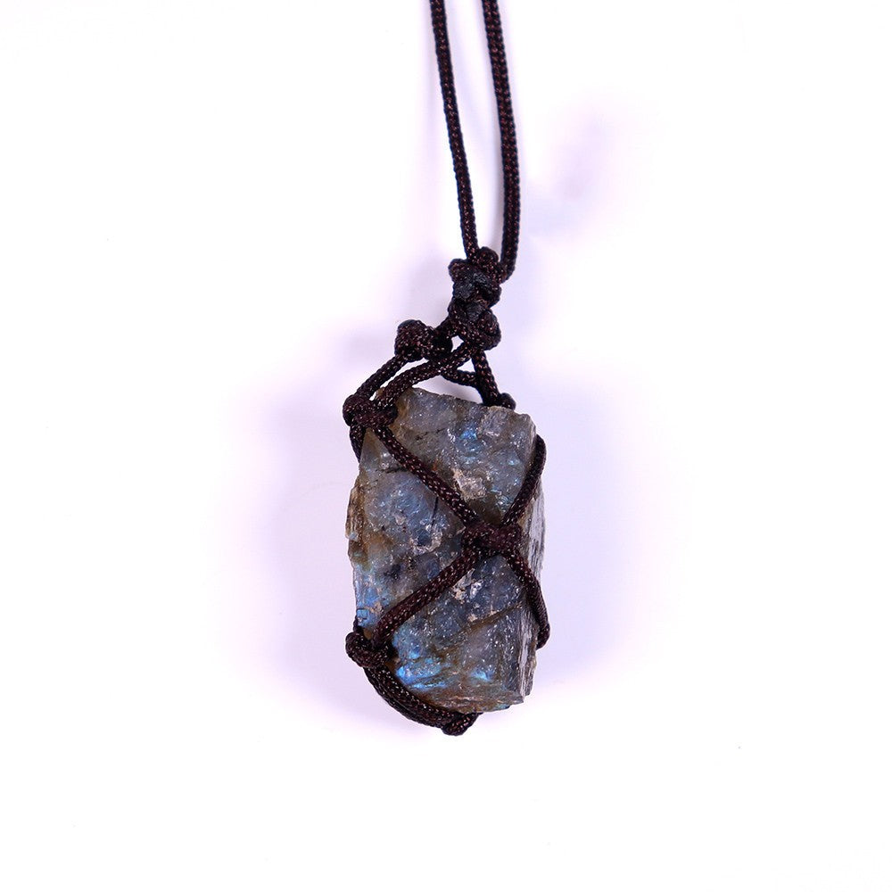 Natural Hand-woven Healing Crystal Necklace