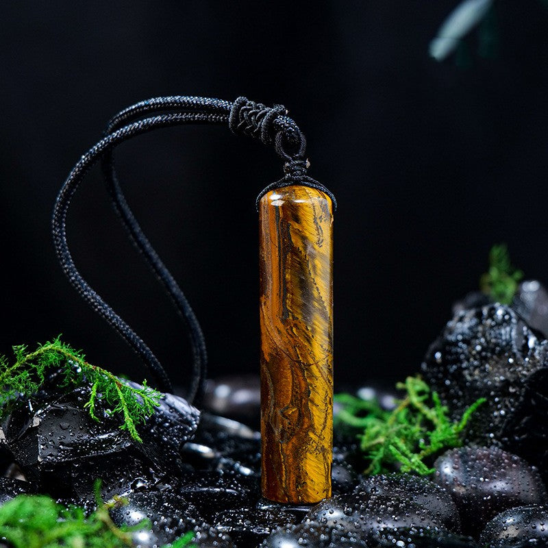 Natural Healing Crystal Strip Necklace