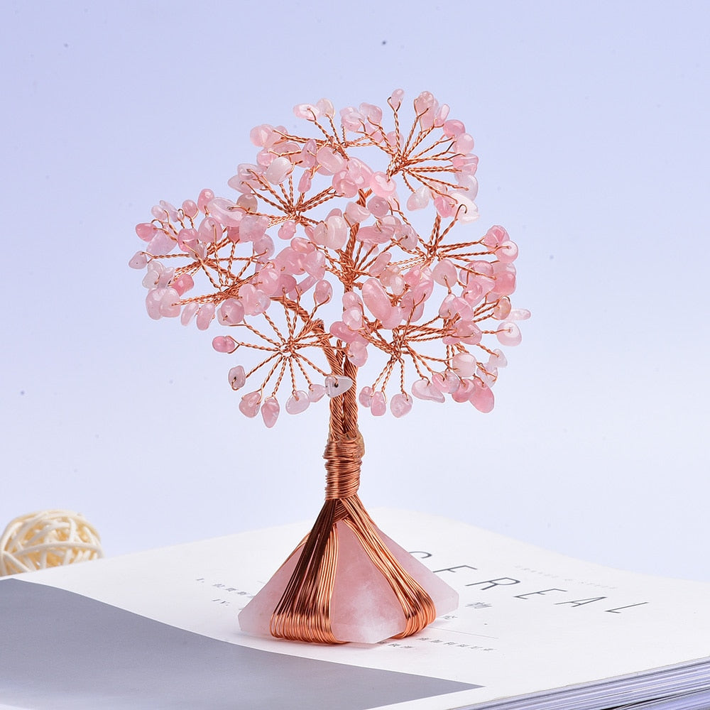 Rose Quartz Crystal Tree