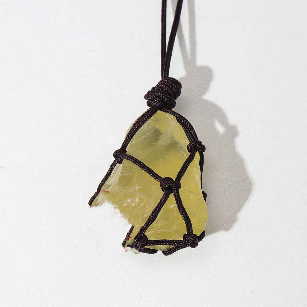 Natural Hand-woven Healing Crystal Necklace