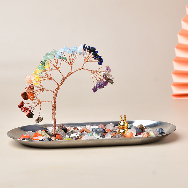 Natural Crystal Fortune Tree Incense Burner