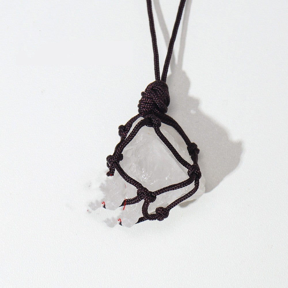 Natural Hand-woven Healing Crystal Necklace
