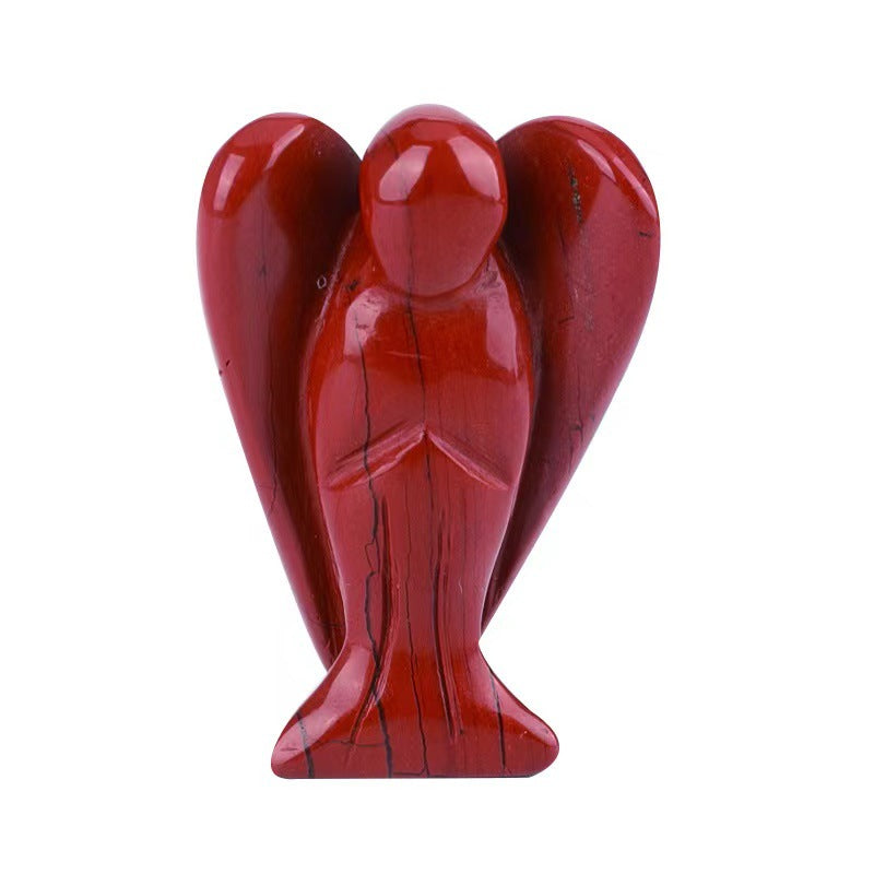 1.5 Inch Carved Crystal Angel Ornament