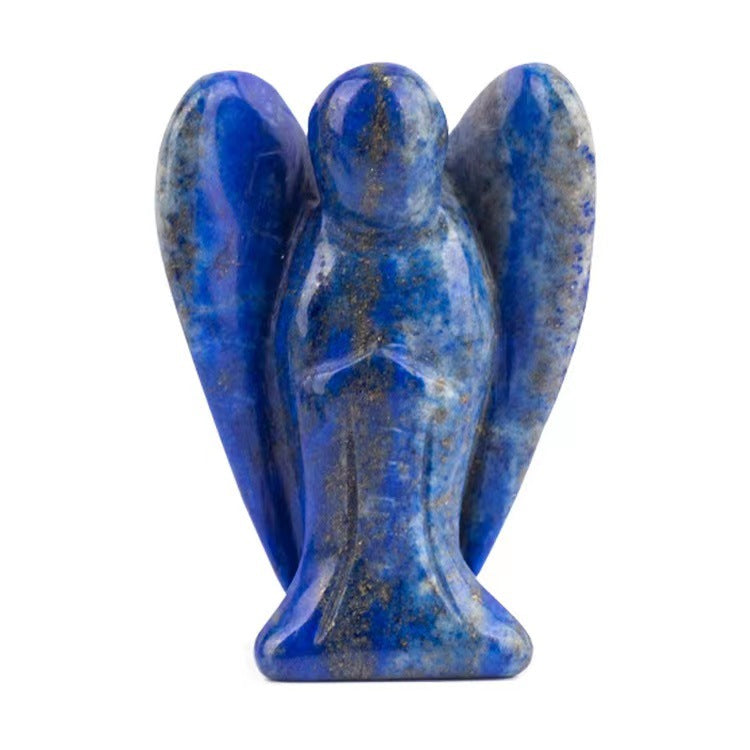 1.5 Inch Carved Crystal Angel Ornament