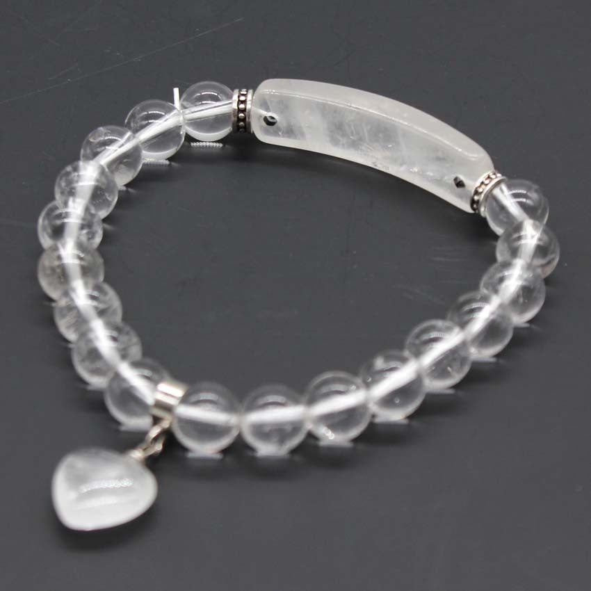 Heart Natural Crystal Bracelet