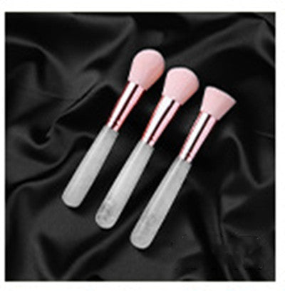 Makeup Brush With Natural Crystal Handle