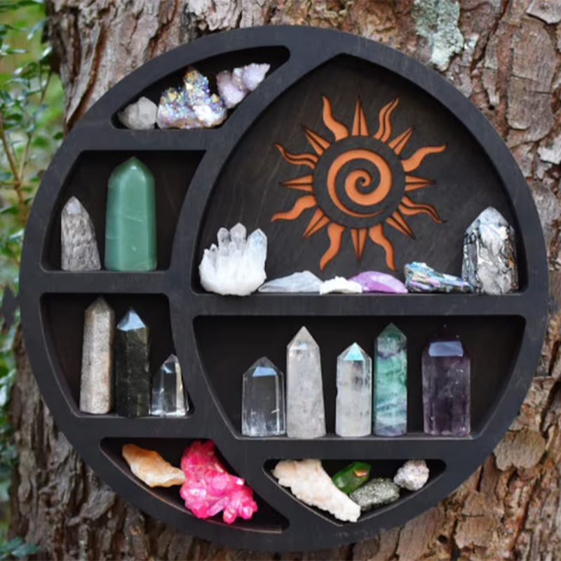 Moon Crystal Shelf Ornaments Display Organiser