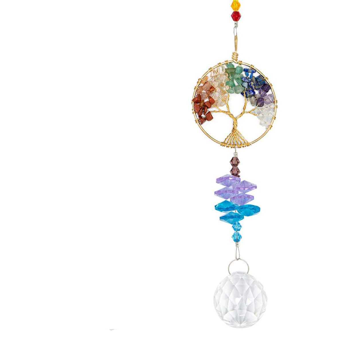 Tree Of Life 7 Chakra Car Hanging Pendant