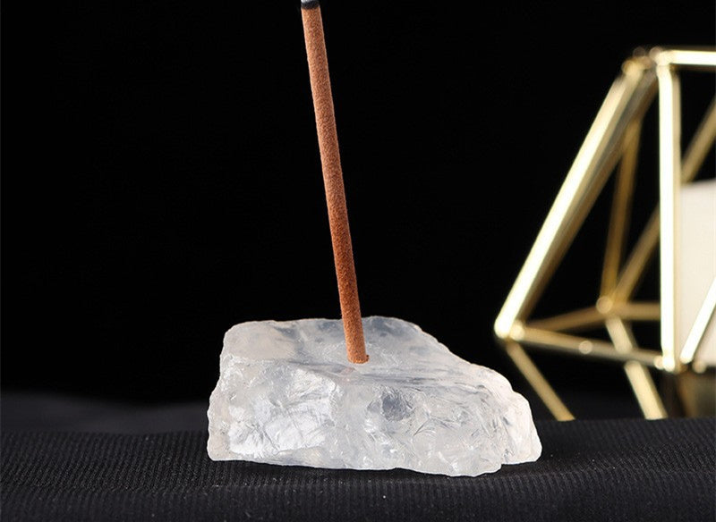 Raw Crystal Incense Holder