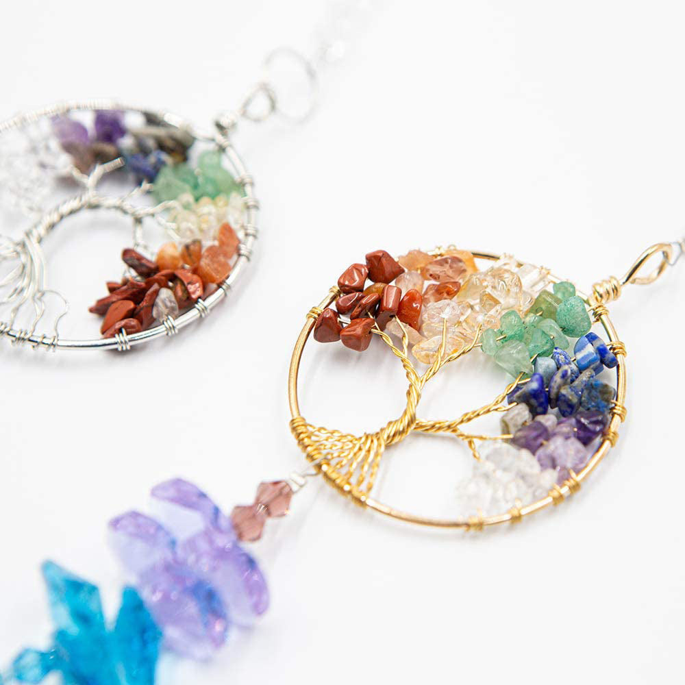 Tree Of Life 7 Chakra Car Hanging Pendant