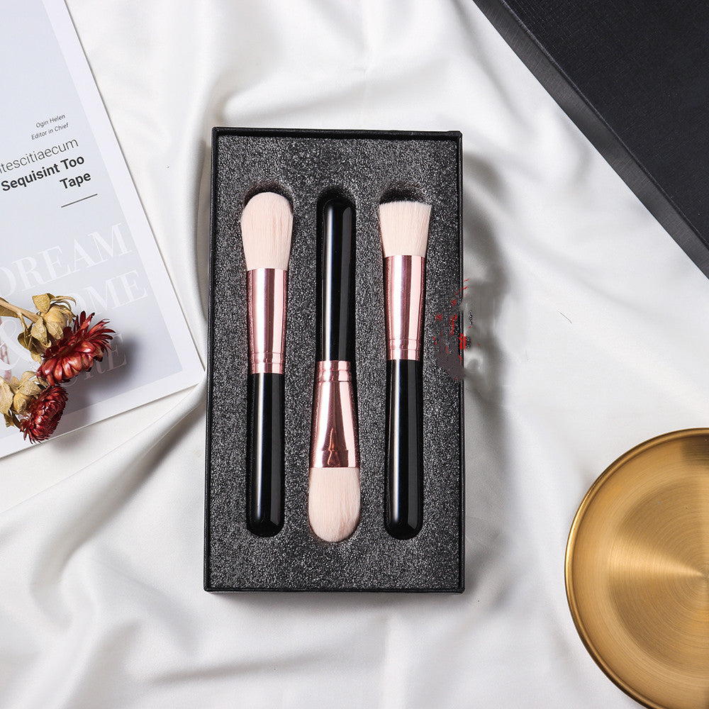 Makeup Brush With Natural Crystal Handle