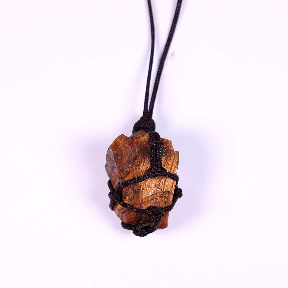 Natural Hand-woven Healing Crystal Necklace