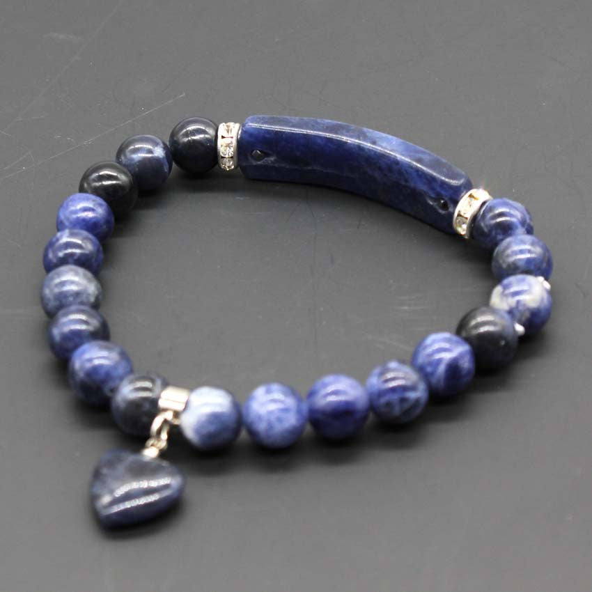 Heart Natural Crystal Bracelet