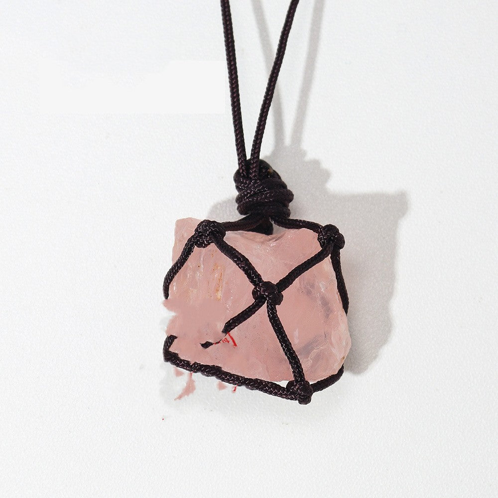 Natural Hand-woven Healing Crystal Necklace