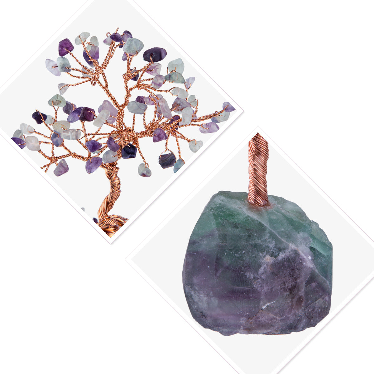 Raw Healing Crystal Tree Of Life