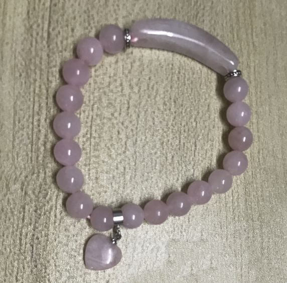 Heart Natural Crystal Bracelet