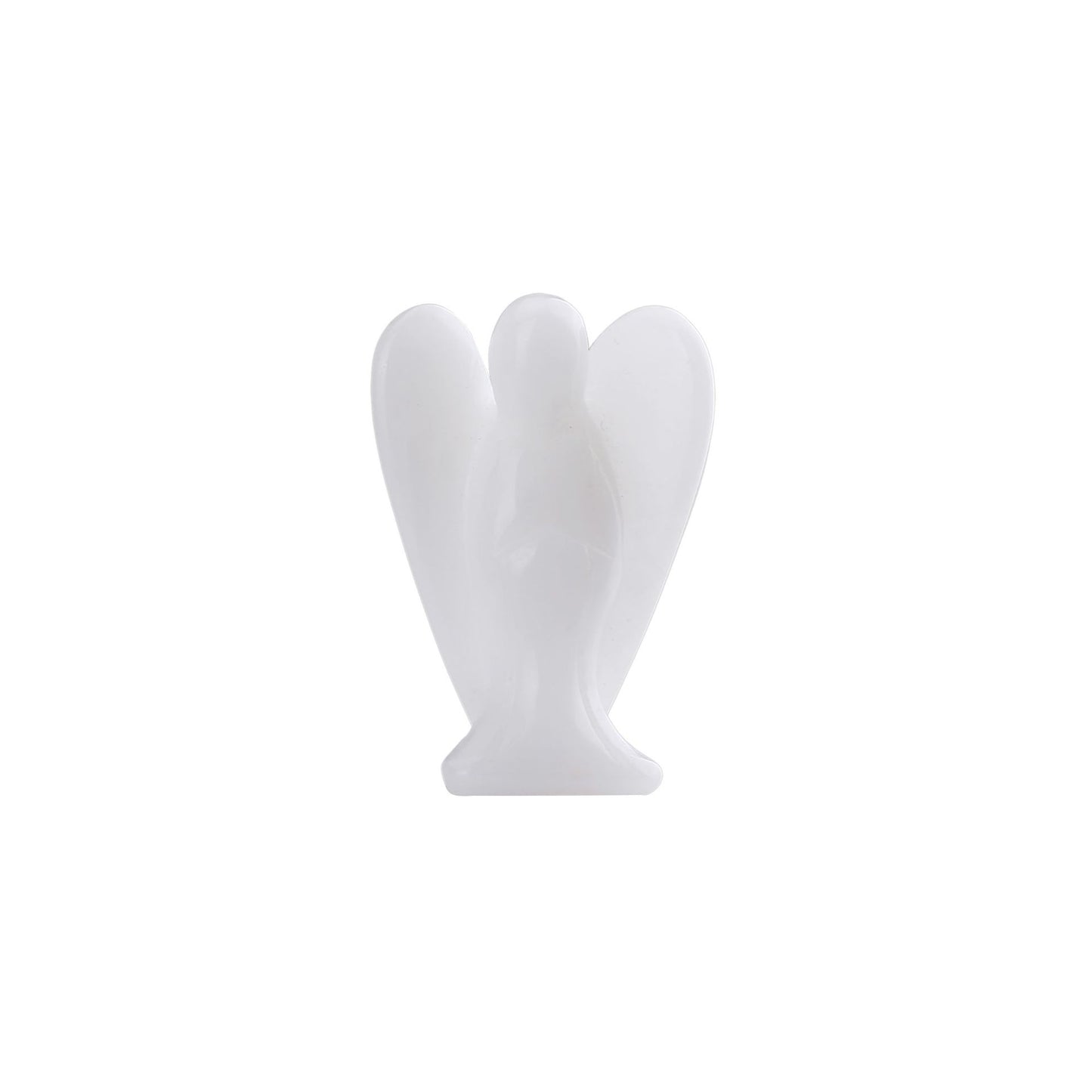 1.5 Inch Carved Crystal Angel Ornament