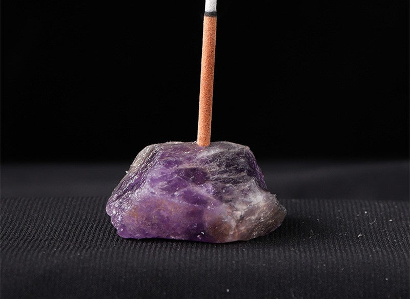 Raw Crystal Incense Holder
