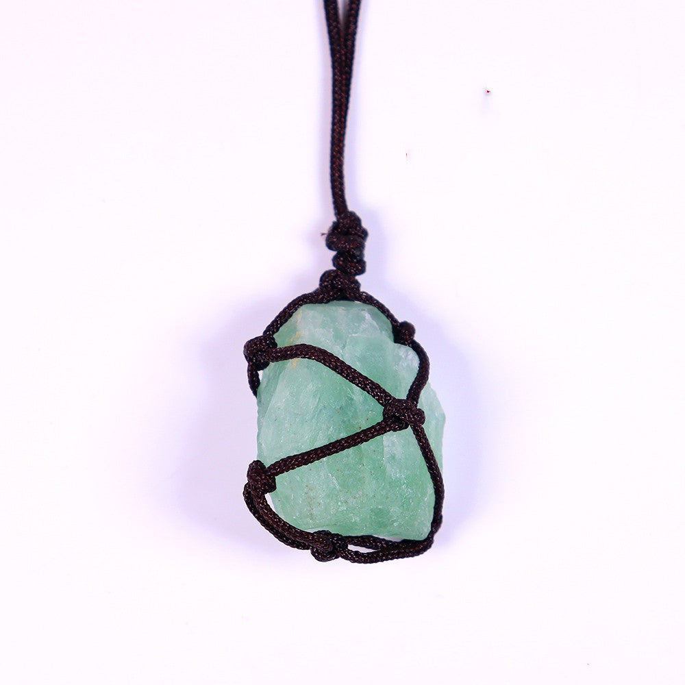 Natural Hand-woven Healing Crystal Necklace