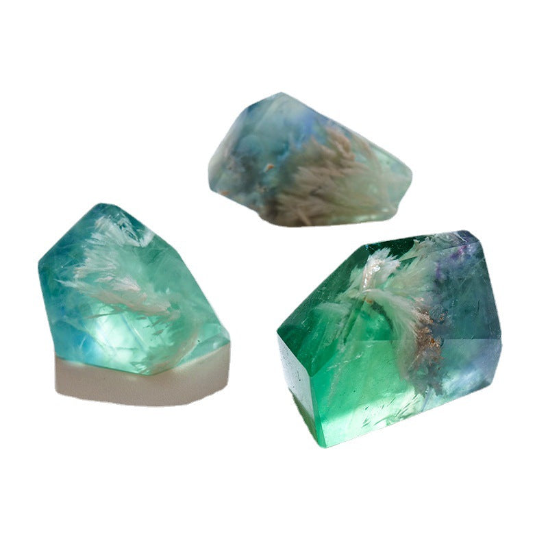Natural Raw Crystal Feather Fluorite