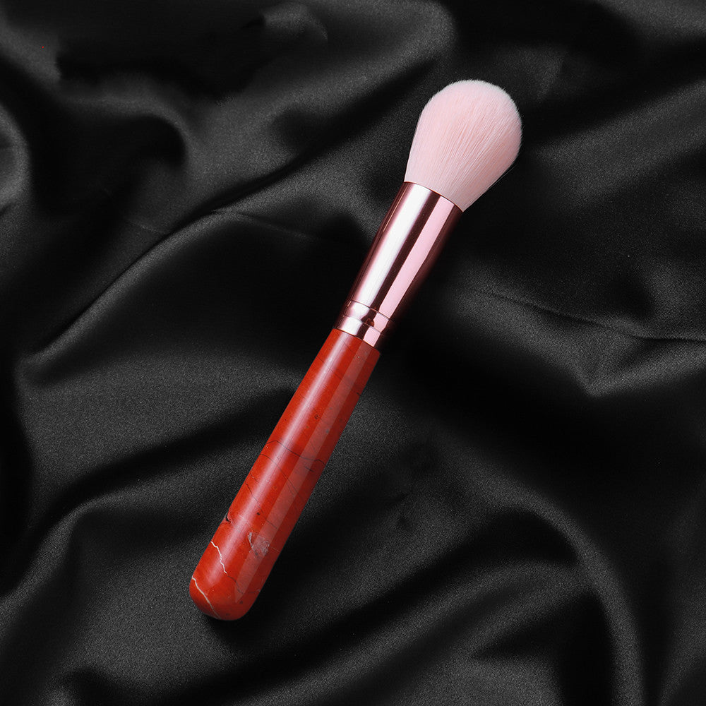 Makeup Brush With Natural Crystal Handle