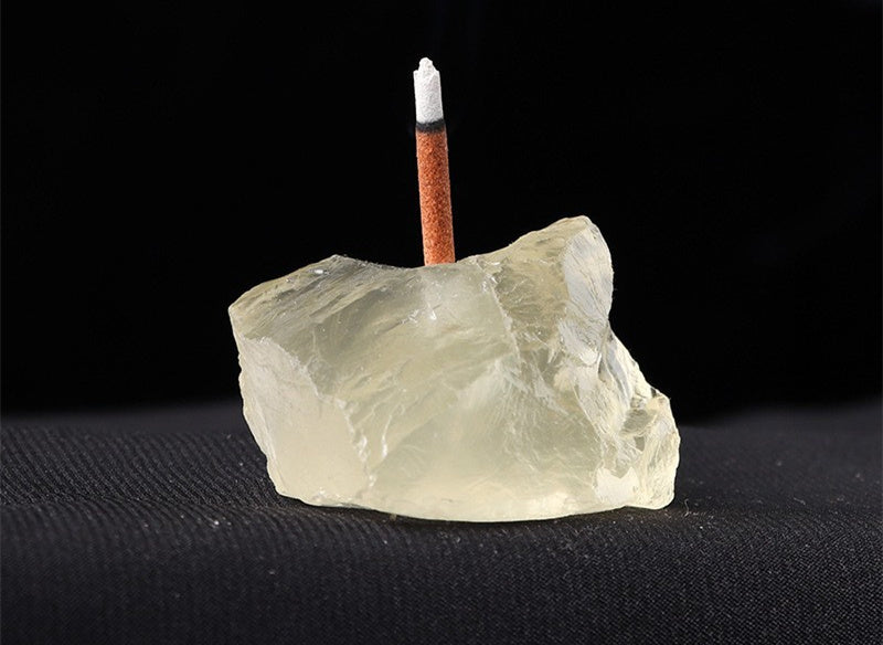 Raw Crystal Incense Holder