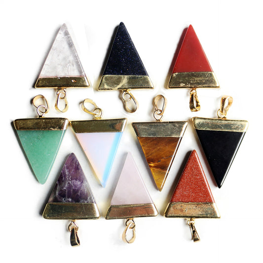 Triangle Healing Crystal Pendant