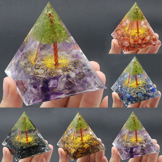 Tree Of Life Orgone Pyramids - 6cm