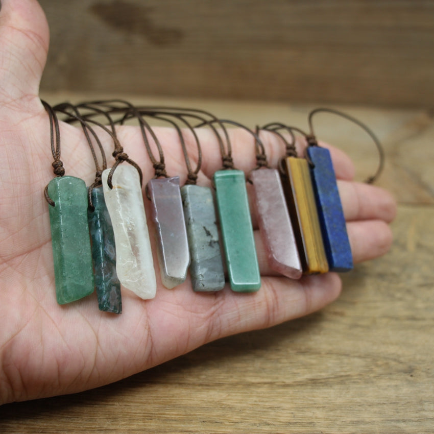 Healing Crystal Irregular Pendants Necklace