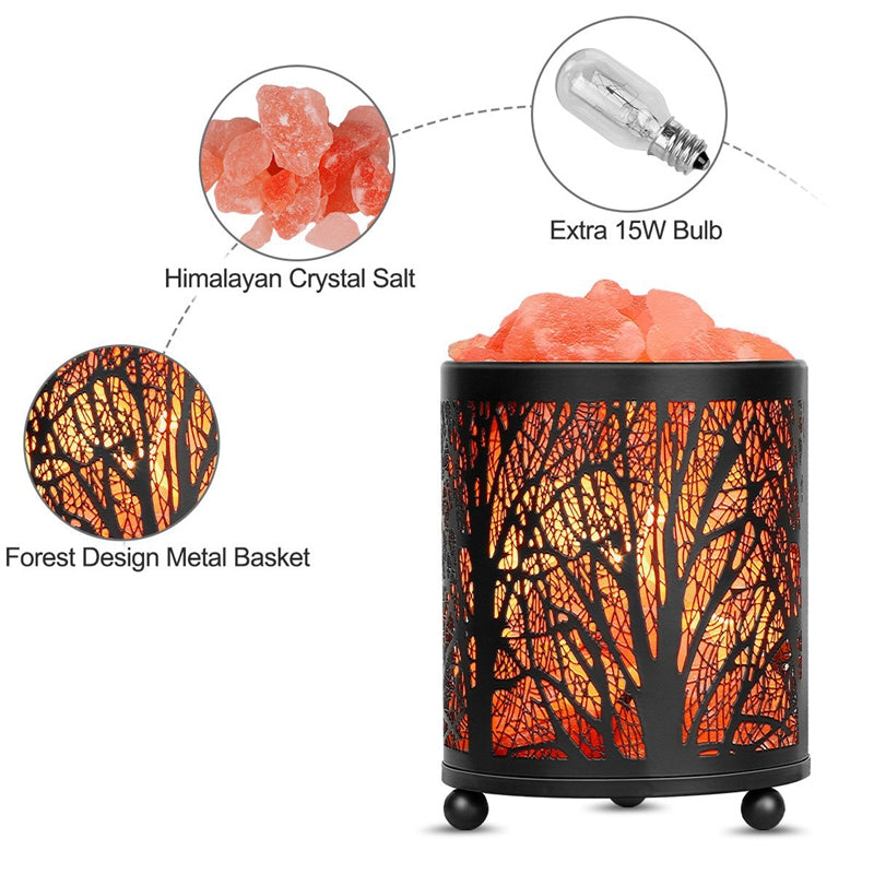 Iron Forest Natural Salt LED Lamp