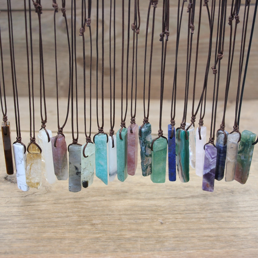 Healing Crystal Irregular Pendants Necklace