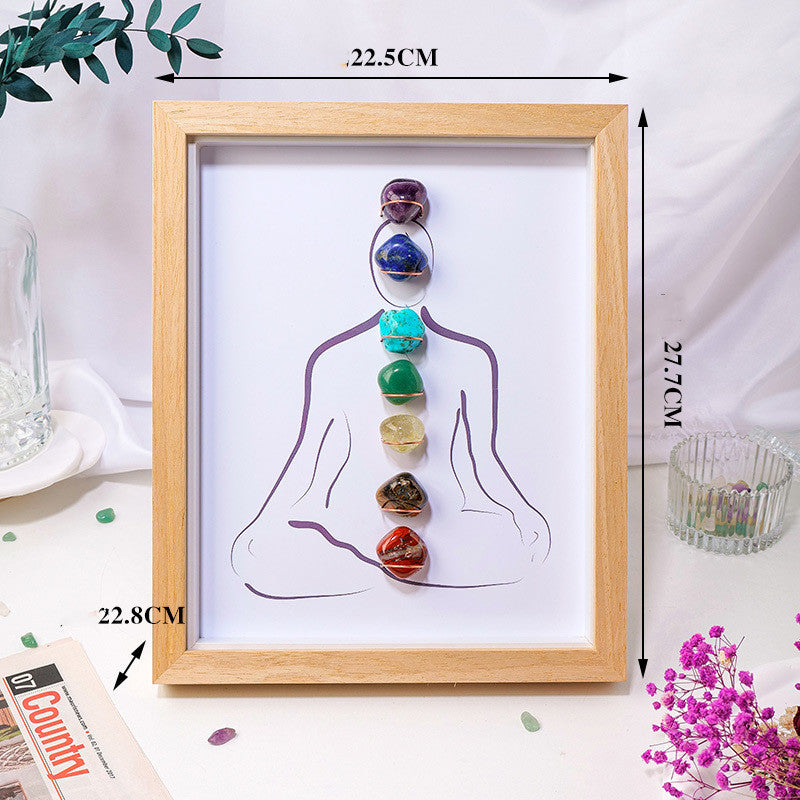 7 Chakra Stone Wall Art