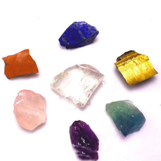 Seven Chakra Natural Crystal Healing Meditation Gift Set