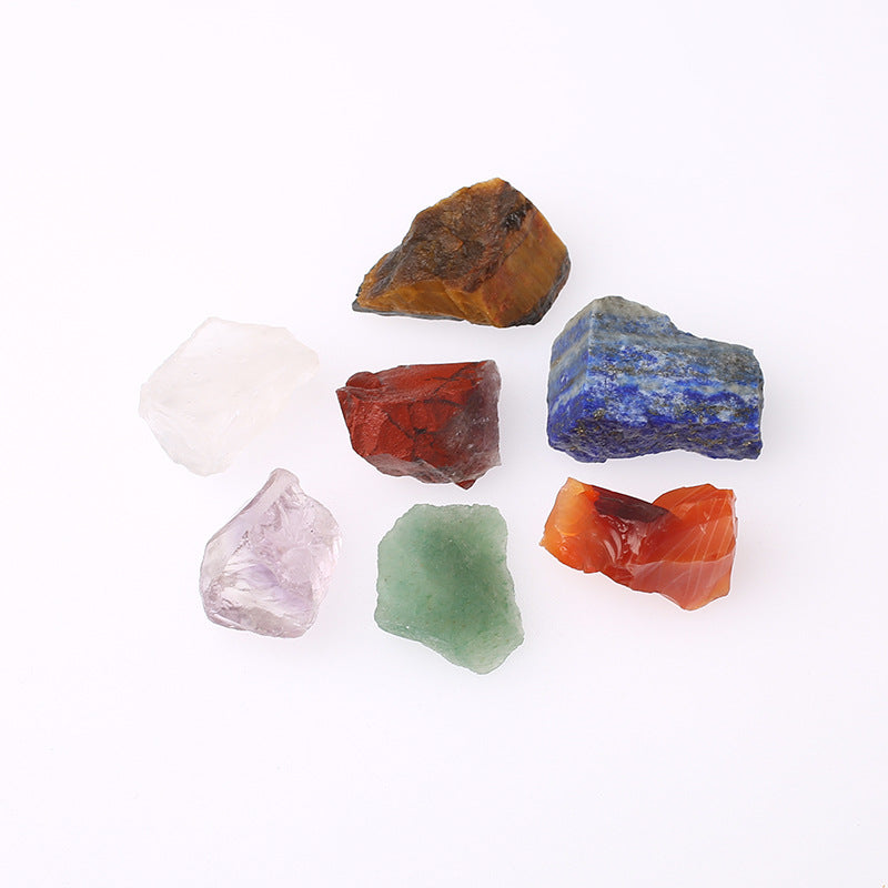 7 Chakra Raw Stone Set in Bag