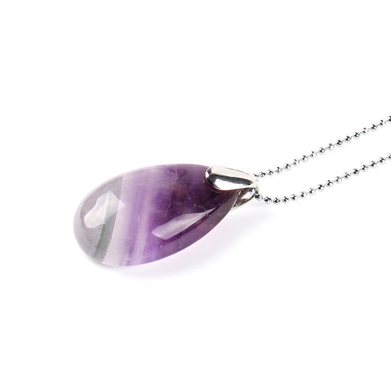 Crystal Water Drop Pendant Necklace