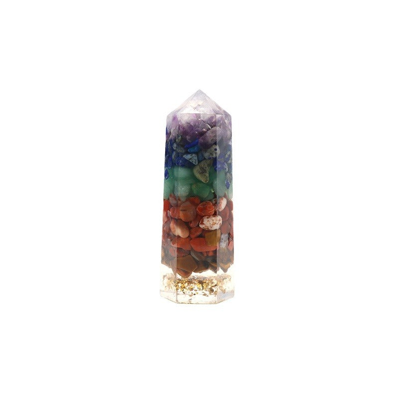 Polished Crystal and 7 Chakra Column Box Set