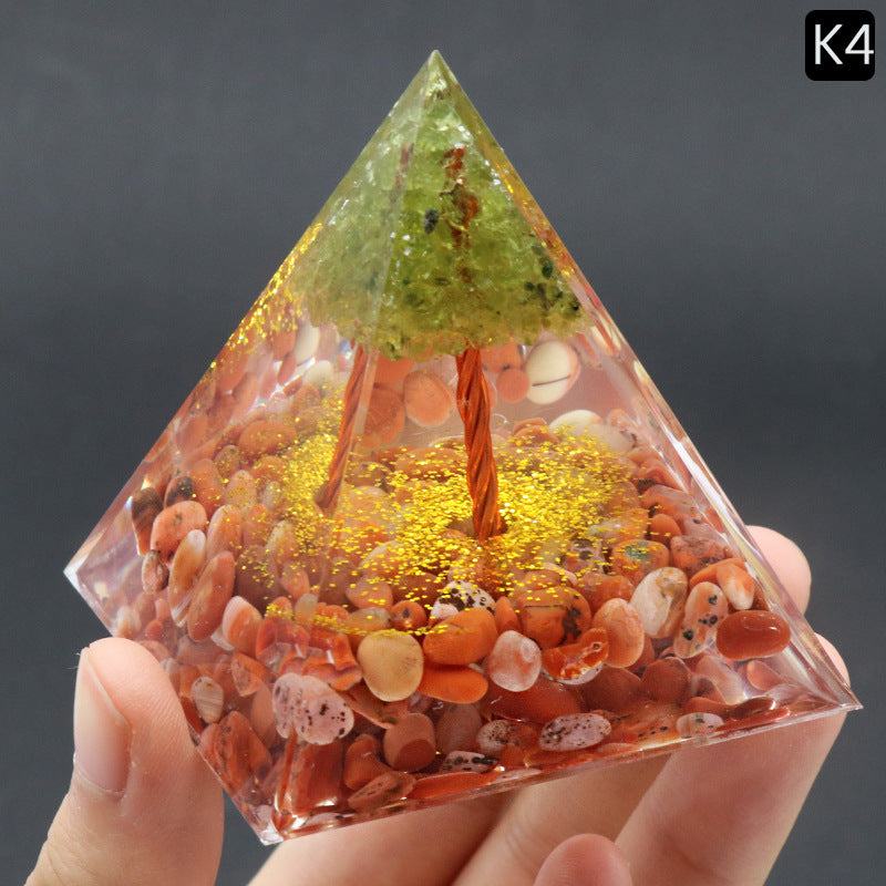 Tree Of Life Orgone Pyramids - 6cm