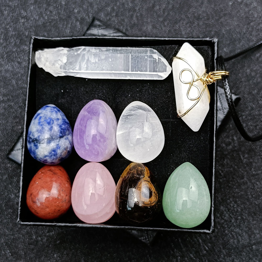 Crystal Chakra Egg Set