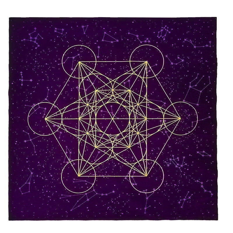 Metatron Crystal Lattice Altar Tablecloth