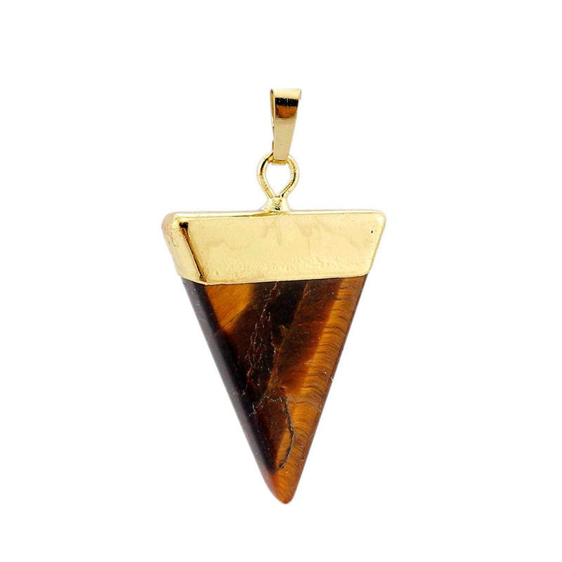 Triangle Healing Crystal Pendant