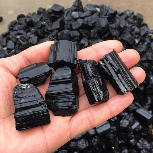 Natural Raw Black Tourmaline Crystal - 100g