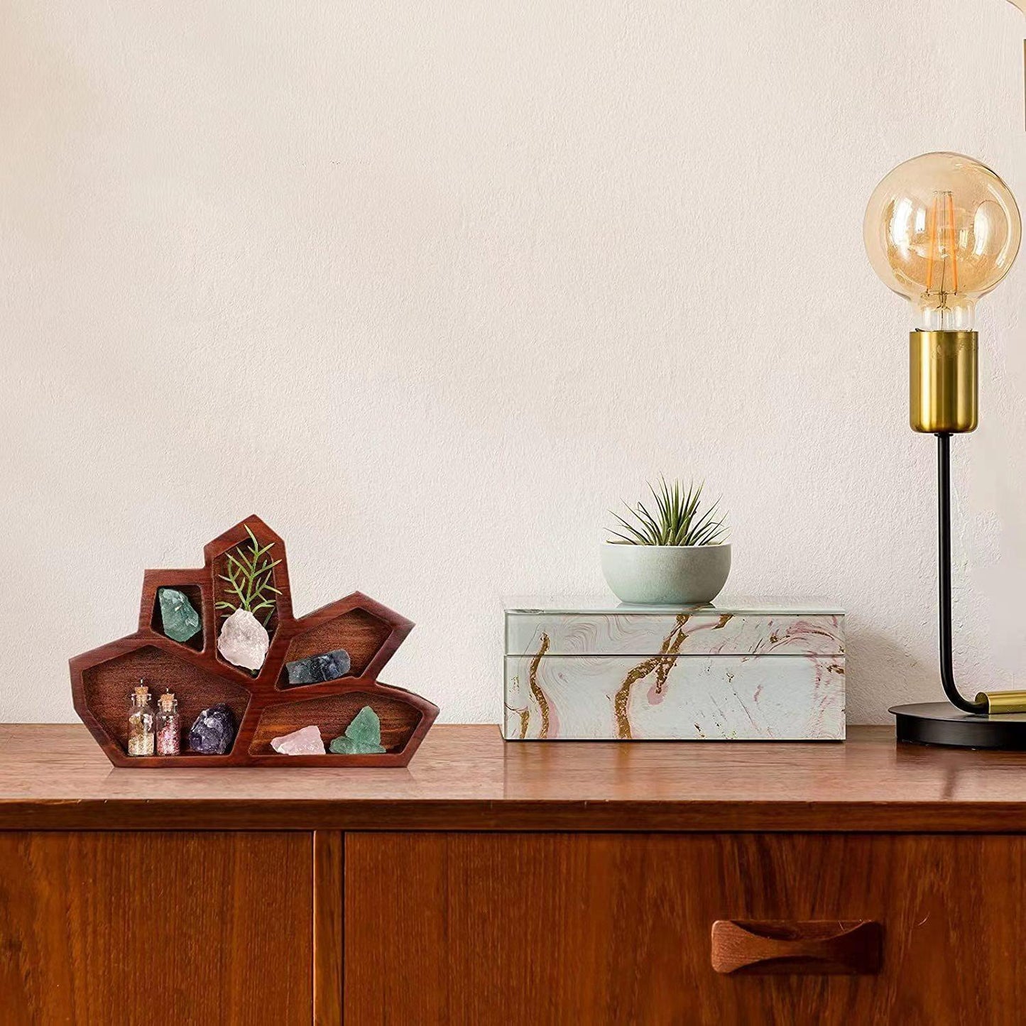 Wooden Crystal Display Tray