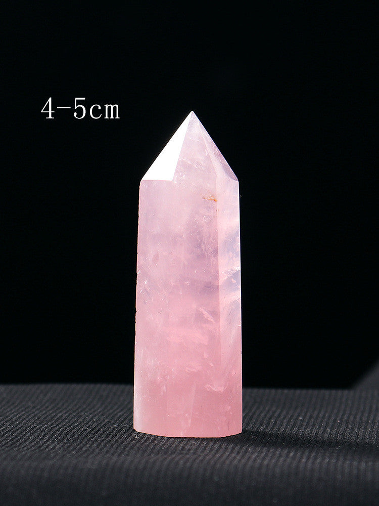 Natural Crystal Hexagonal Raw Stone Pillar