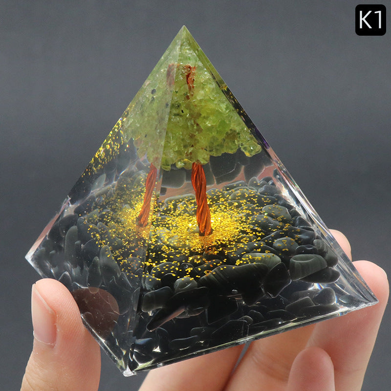 Tree Of Life Orgone Pyramids - 6cm