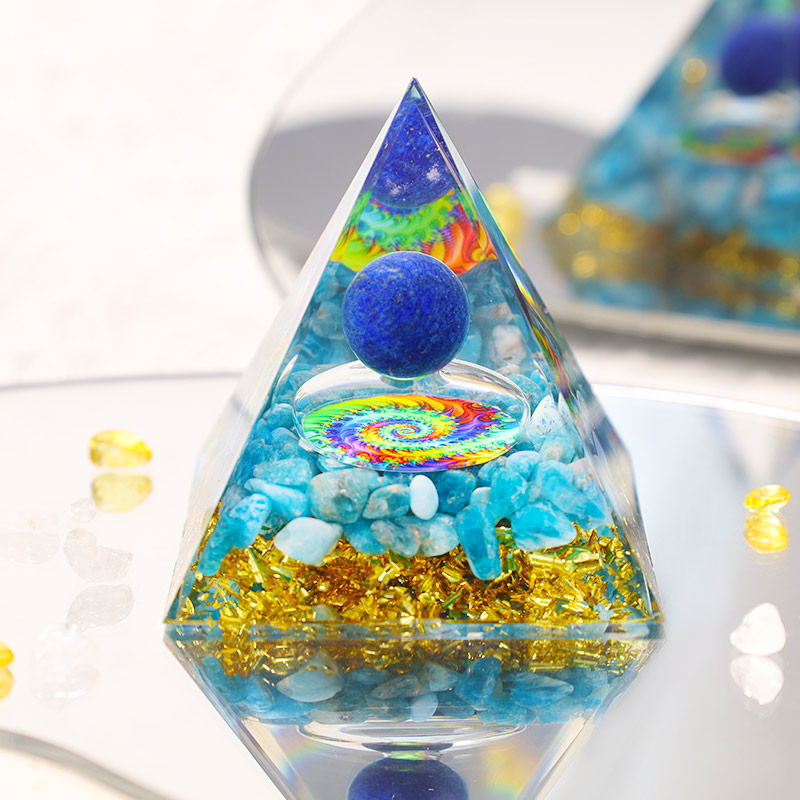 Crystal Orgone Pyramids  (5cm - 10cm)