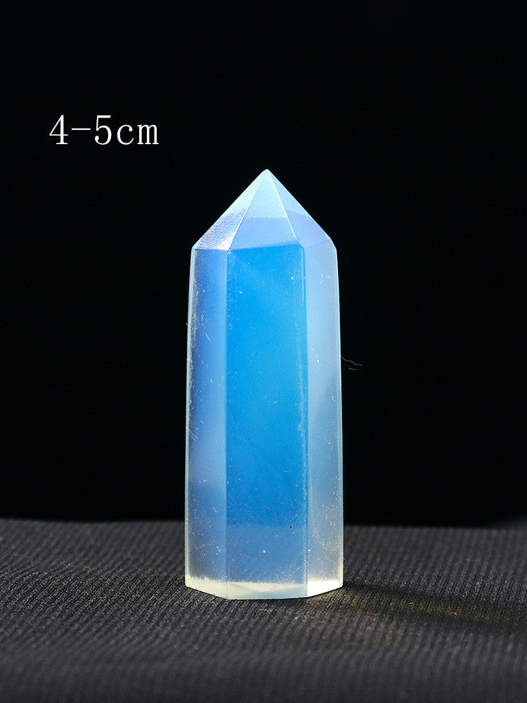 Natural Crystal Hexagonal Raw Stone Pillar