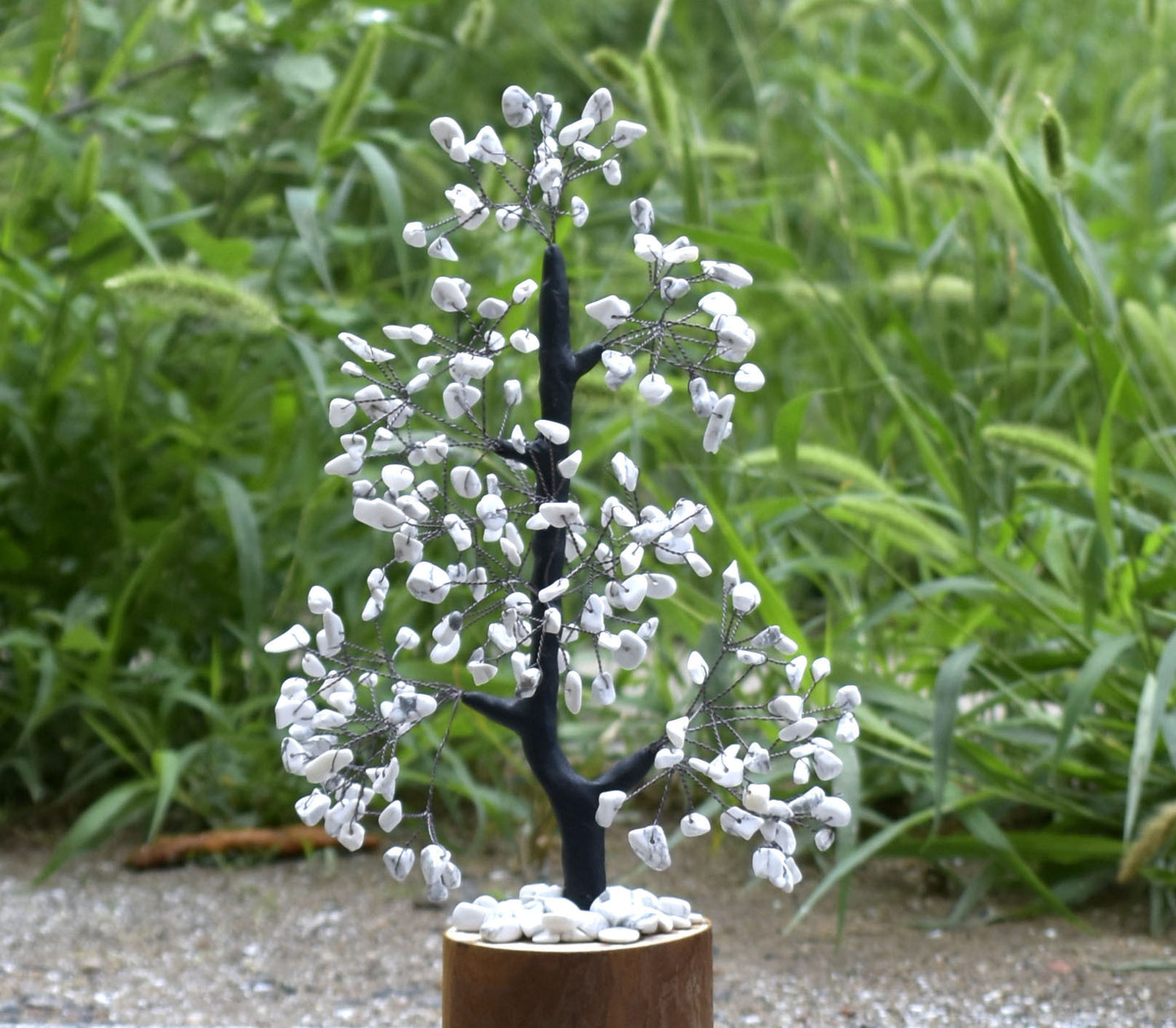 Wood Base Crystal Fortune Tree Of Life