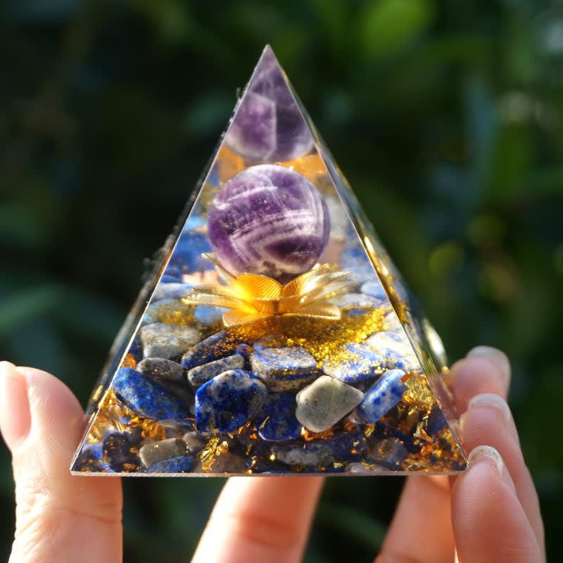 Crystal Orgone Pyramids  (5cm - 10cm)