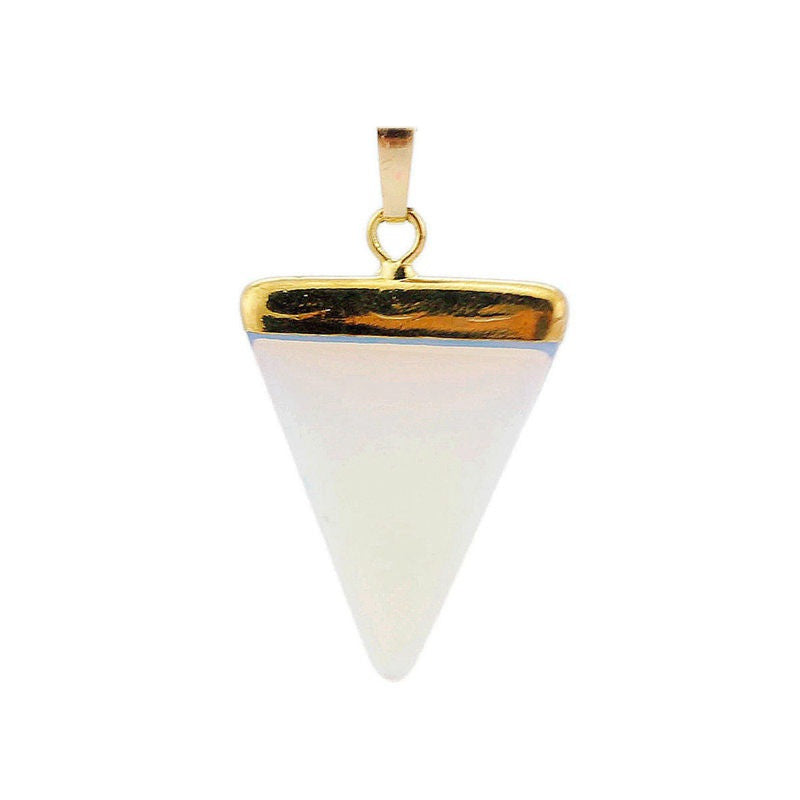 Triangle Healing Crystal Pendant